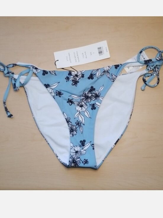 Veronica Beard Other - NWT Veronica Beard Gavitella floral blue bikini bottom string tie